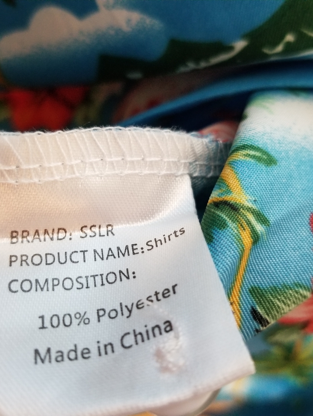 SSLR Women's Collection XL Hawaiian Shirt Flamingo Button Up Short Sleeve Blue - Picture 7 of 7
